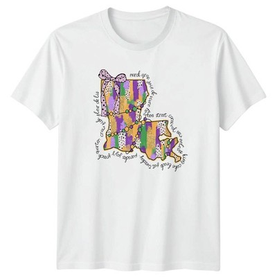 Louisiana Mardi Gras Joie De Vivre State T-Shirt New Orleans Geschenk