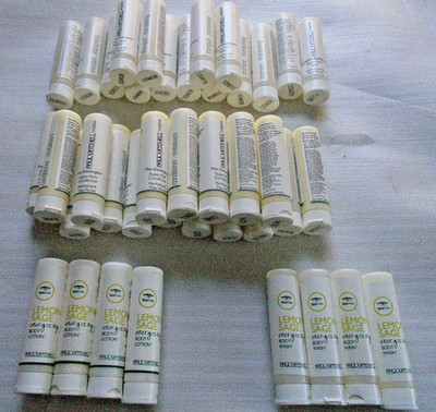 40 PAUL MITCHELL .75oz Travel Size Shampoo, Conditioner, Lemon Sage Lotion, Wash