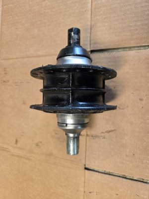 1974 Kawasaki S3 400 Triple OEM Front Rim Hub/Axle/Speedometer Drive