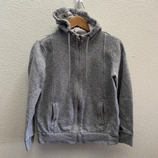 FIGS Full Zip Hoodie Sweatshirt Size Small Gray Cotton Polyester Casual Hooded