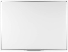 BoardsPlus Non-Magnetic Whiteboard - 60 x 45 cm - Aluminium Frame - Dry Erase