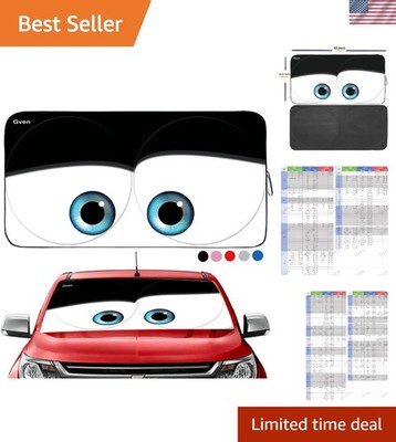 Foldable Windshield Sunshade for Cars: Superior UV Protection and Storage Bag