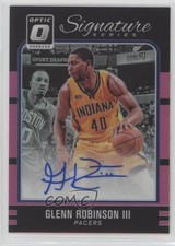2016 Donruss Optic Signature Series Pink Prizm 7/25 Glenn Robinson III Auto 0q0