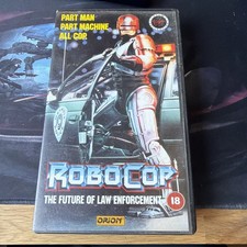 Rare RoboCop VHS 1987 UK PAL Orion - Vintage Cult Classic 18 Cert - MOLD on tape