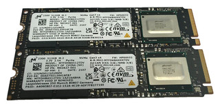 LOT OF 2X MICRON 2300 512GB M.2 NVMe SSD MTFDHBA512TDV HP M02627 001 PCIe Gen3x4
