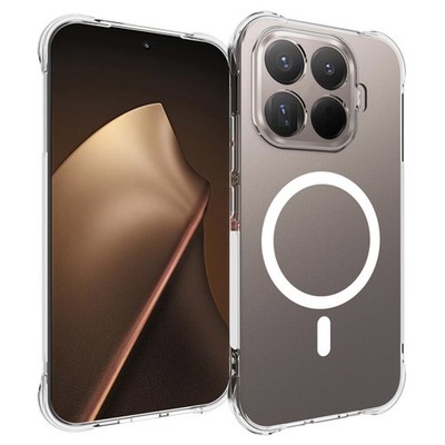MagSafe Handy Hülle für Xiaomi 17T Silikon Kunststoff Schutz Case Transparent