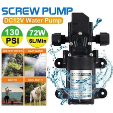 12Volt DC Water Pump Diaphragm Self Priming Sprayer RV Camper Marine Boat Shower
