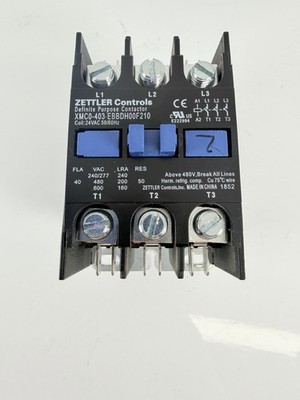 Zettler Controls XMC0-403-EBBDH00F210  40A 3-Pole 24V C Definite Purpose   