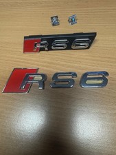 SH750 - AUDI RS6 FRONT GRILLE BADGE + REAR BADGE