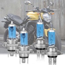 For Yamaha FZ6 2004-2009 H4 H7 Halogen Warm White Headlight High Low Light Bulbs