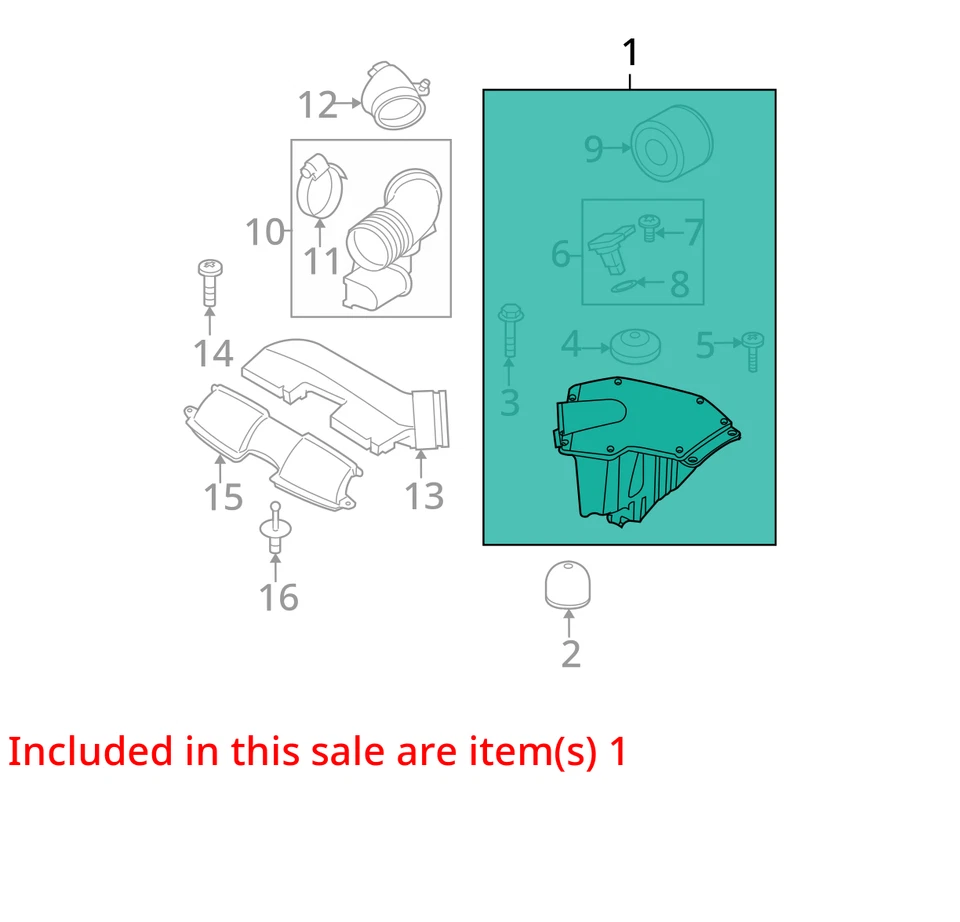Purificador de ar 3.0L 6 cilindros compatível com 07-13 BMW 328i 3048321 - Imagem 3 de 4
