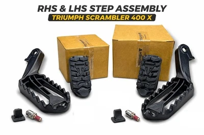 RHS & LHS Rider Step Assembly convient le mieux pour Triumph Scrambler 400 X - Photo 1/4