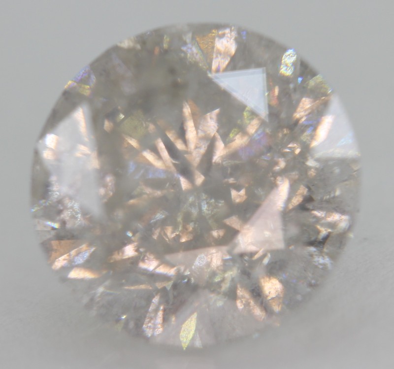 Certified 3.16 Carat H Color Round Brilliant Natural EARTH MINED Diamond 9.17mm