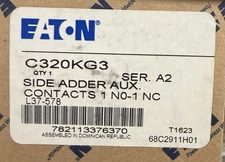 Eaton C320KG3 Auxiliary Contact BRAND NEW IN BOX