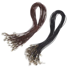50 Pcs Necklace Cords for Pendants String Jewelry Making Waxed Polyester