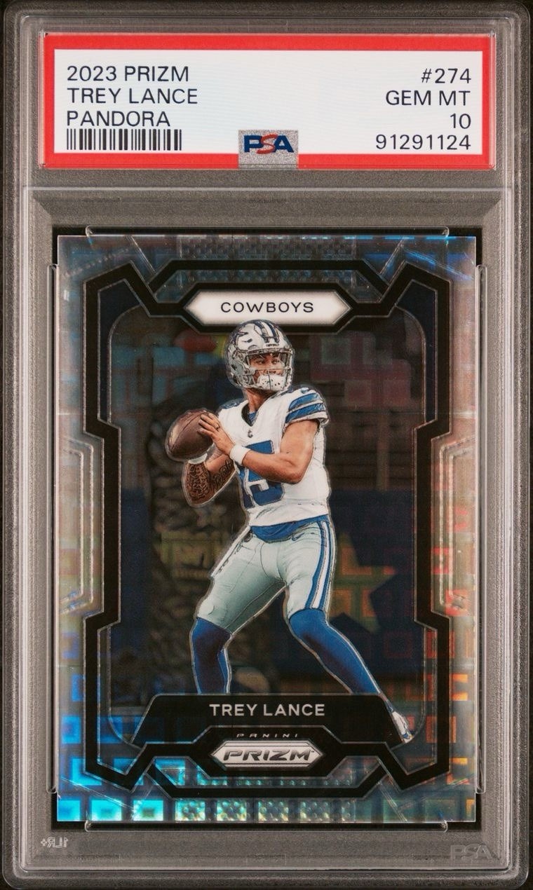 2023 Panini Prizm - Pandora Prizm #274 Trey Lance /400 POP 1 LA CHARGERS PSA 10