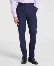  95 Calvin Klein Men's Navy Slim Fit Solid Dress Pants 32 x 32 ymy1926a