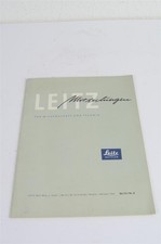 Leitz Wetzlar Mitteilungen für Wissenschaft und Technik 1964 Bd.III Nr.2 Prospek