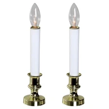 Northlight Christmas 2 Pc. 9" AA Battery Candle Lamps