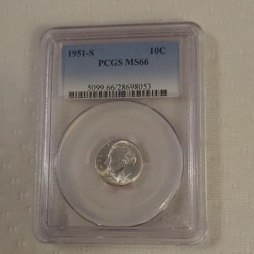 1951-S Roosevelt Dime PCGS MS66 Silver San Francisco 10C Uncirculated