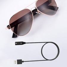 2 Pcs Glasses Usb Cable Portable Audio Sunglasses Magnetic for