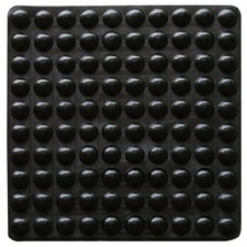 LLRY 100 Pieces Rubber Feet Pads Adhesive Buffer Door Bumpers Self Black