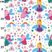 Polycotton Magical Fairy  Craft Dress Fabric Material