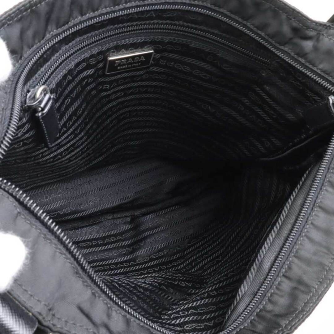 PRADA crossbody shoulder bag nylon black silver men s  Used e60652a thumbnail 5