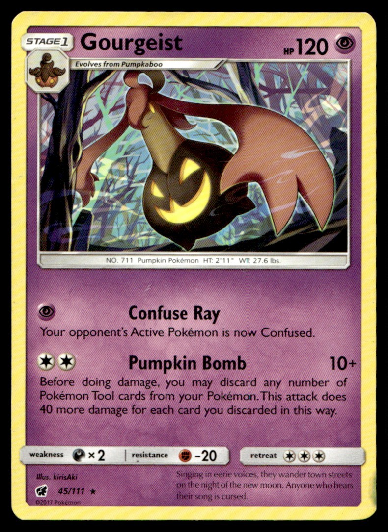 Gourgeist 45/111 Rare Crimson Invasion Pokemon Moderately Played