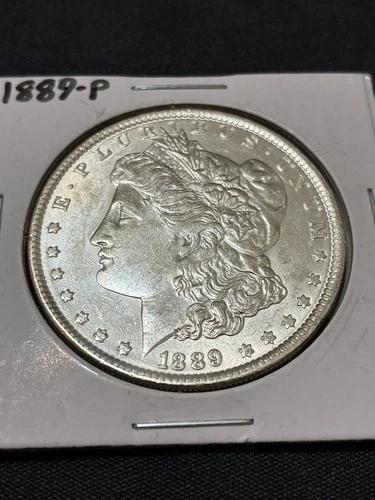 *1889-P *MORGAN SILVER DOLLAR GEM+ BU/MS, BETTER DATE, NICE+ WHITE+ SHARP