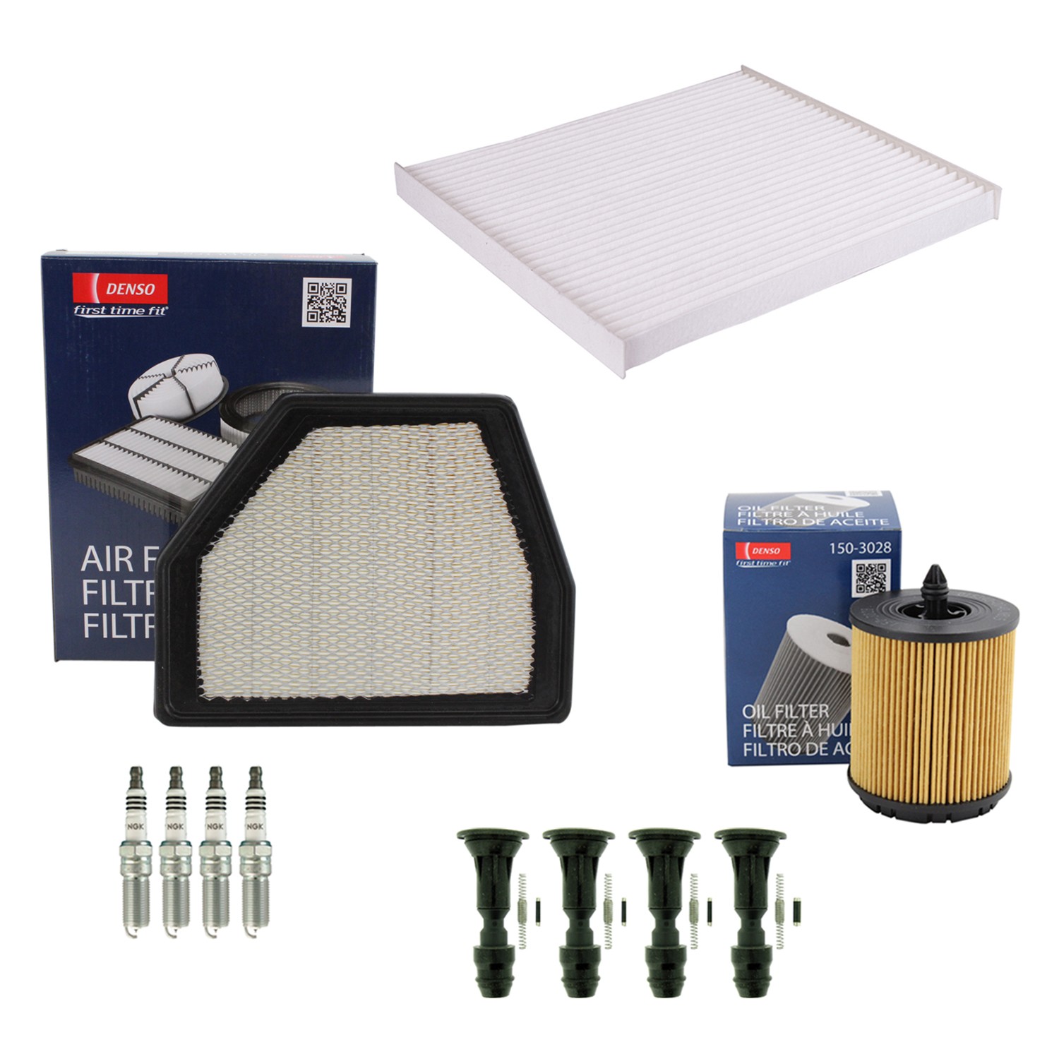 Denso Tune Up Kit NGK 4 Spark Plugs  Boots Kit for Captiva Vue 2.4L L4 DOHC