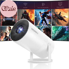 Mini Projector with Wifi and Bluetooth, Portable Movie Projector with 180  Rotat