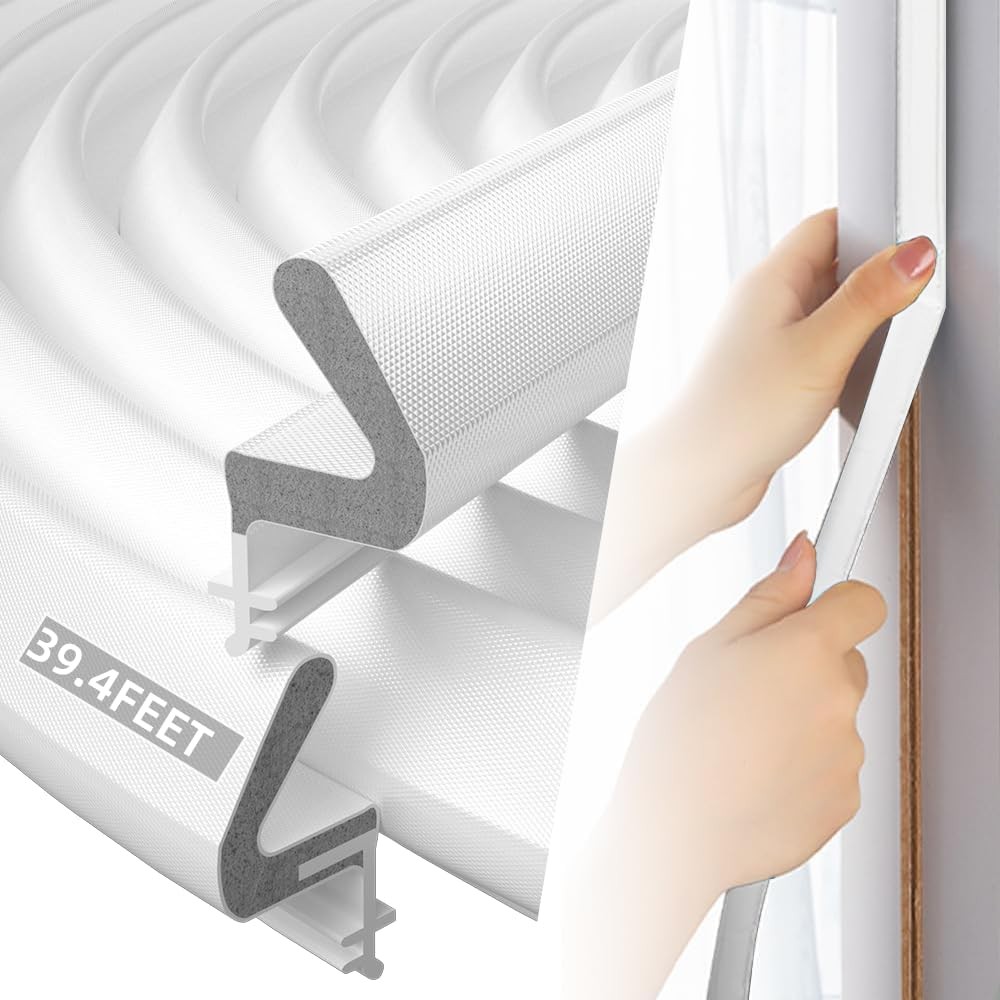 12M White Q-Lon Kerf Weather Strip upvc Door Seal,PU Foam Draft Excluder for