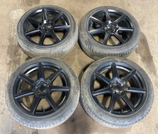 2004-2007 Volvo S60r V70r 18 Aluminum Black Wheels Tires Set Of 4 2798m