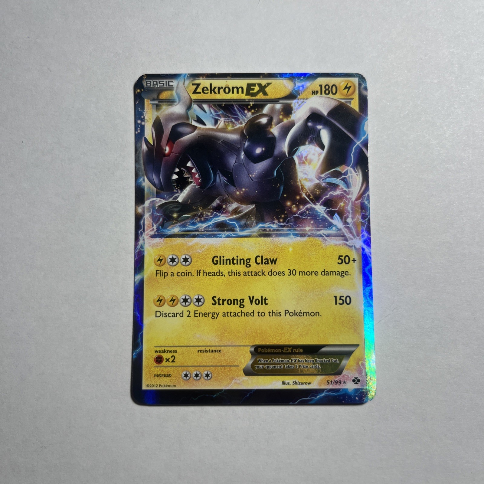 Zekrom EX 51/99 Next Destinies Ultra Rare Holo Pokemon Card VLP-LP