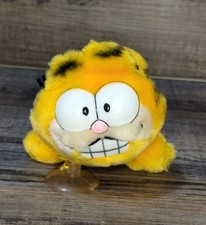 Vintage Plush Garfield The Cat With Suction Cup 7" Dakin 1981 Loose Suction Cup
