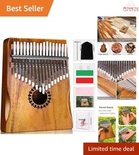 Wooden 17 Keys Kalimba Thumb Piano Portable Musical Instrument Gift for Begin...