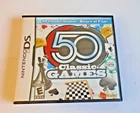 50 Classic Games (Nintendo DS, 2009) Case and Game