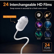 Rotatable Hd Smart Holographic Night Light Projector 2in1 Galaxy Star Projector — image 3