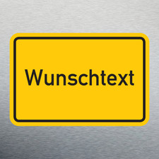 Ortsschild / Ortstafel (Einfahrt) als Kühlsc...