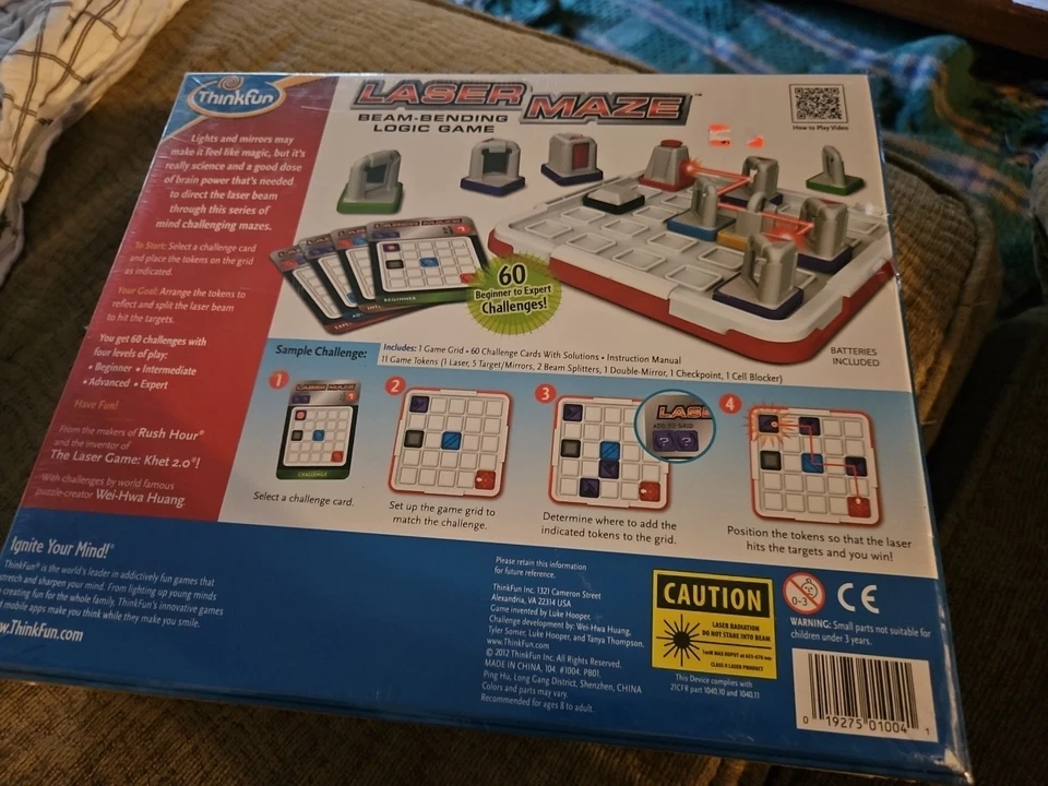 ThinkFun Laser Maze Beam Bending Logic Board Family Game 2012 New - Image 2 of 2