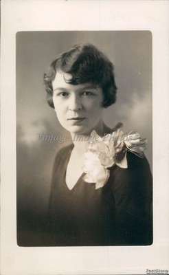 1927 Frances Falke Portrait Retro Style Vintage Clothing 5X7 Vintage Press Photo