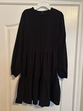 Women  s Black Corduroy Dress Medium 