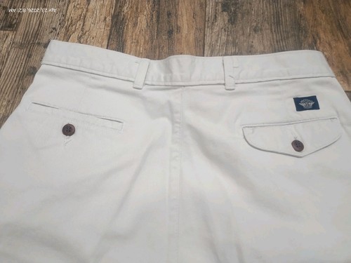 Dockers Levis Pants Mens 34x34 Beige Khaki Vintage Double Pleated  - Picture 3 of 6