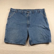 Carhartt B29 STW Carpenter Denim Shorts Mens Utility Workwear 48 Blue Utility