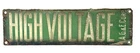 Vintage AG&E Corp High Voltage Porcelain Enamel Utility Sign Green