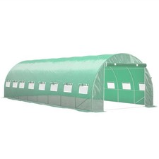 Outsunny Serre de jardin tunnel 800x300x200cm Vert