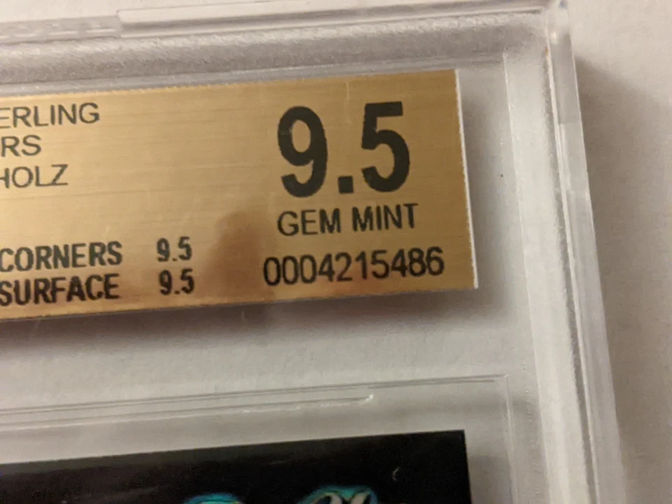 Bowman Sterling Black Refractor Clay Buchholz 2005 13/25 BGS 9,5 Quad Red Sox Foto 4 de 4