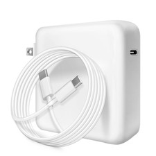118W USB-C Fast Charger for MacBook Pro/Air 16/15/14/13" 2017-2025 with Cable