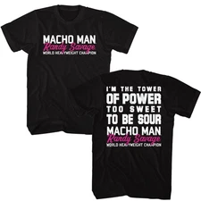 Macho Man Tower Of Power Black Icon Shirt